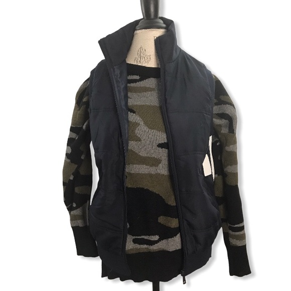 YOUNGE USA Puffer Vest in Navy Blue NWT with Pockets in Size XL - Picture 8 of 10